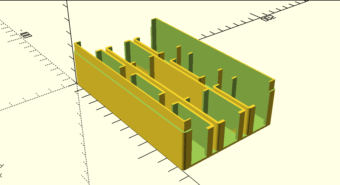 using openSCAD to create board game organization