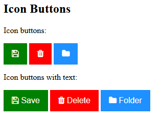 Adding text to buttons as a way to come away from color reliance.