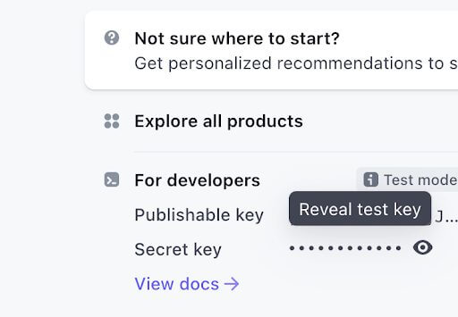 Stripe Integration account