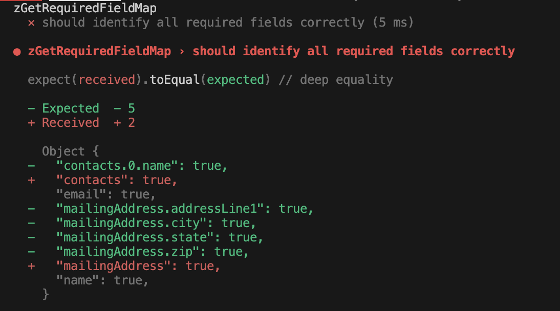 Code Snippet of Zod with React Hook Form