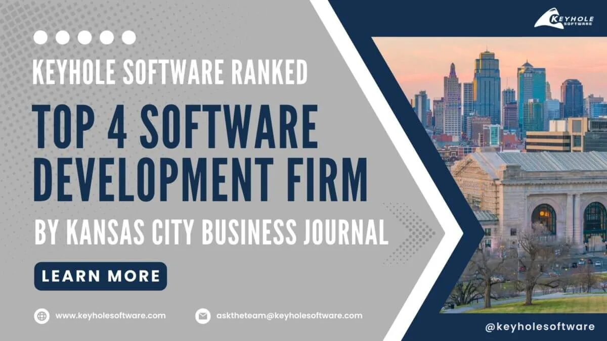 Featured image for “Keyhole Software Ranked Top 4 Kansas City Software Development Firm for Second Year”