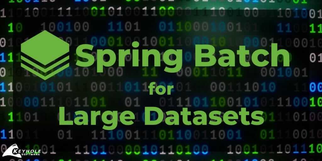 Large Datasets with Spring Batch
