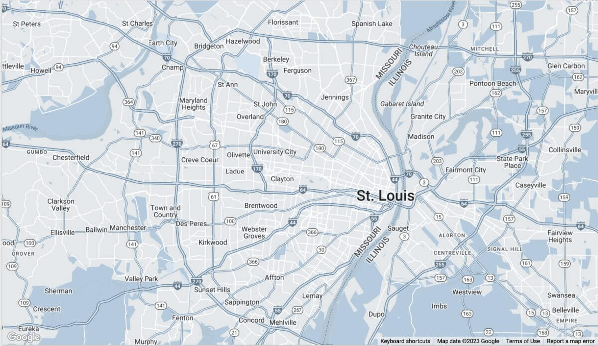 St. Louis map