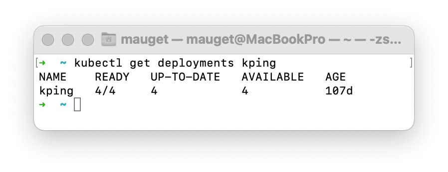 Check the effect via kubectl from the PC or any node