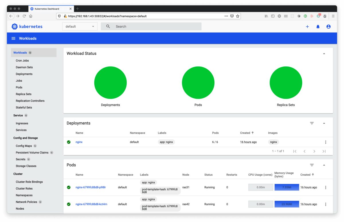 Kubernetes Dashboard