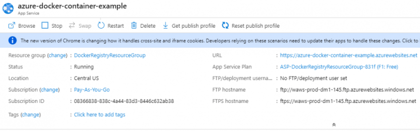 Azure in Docker: Run an App Service in a Docker Container